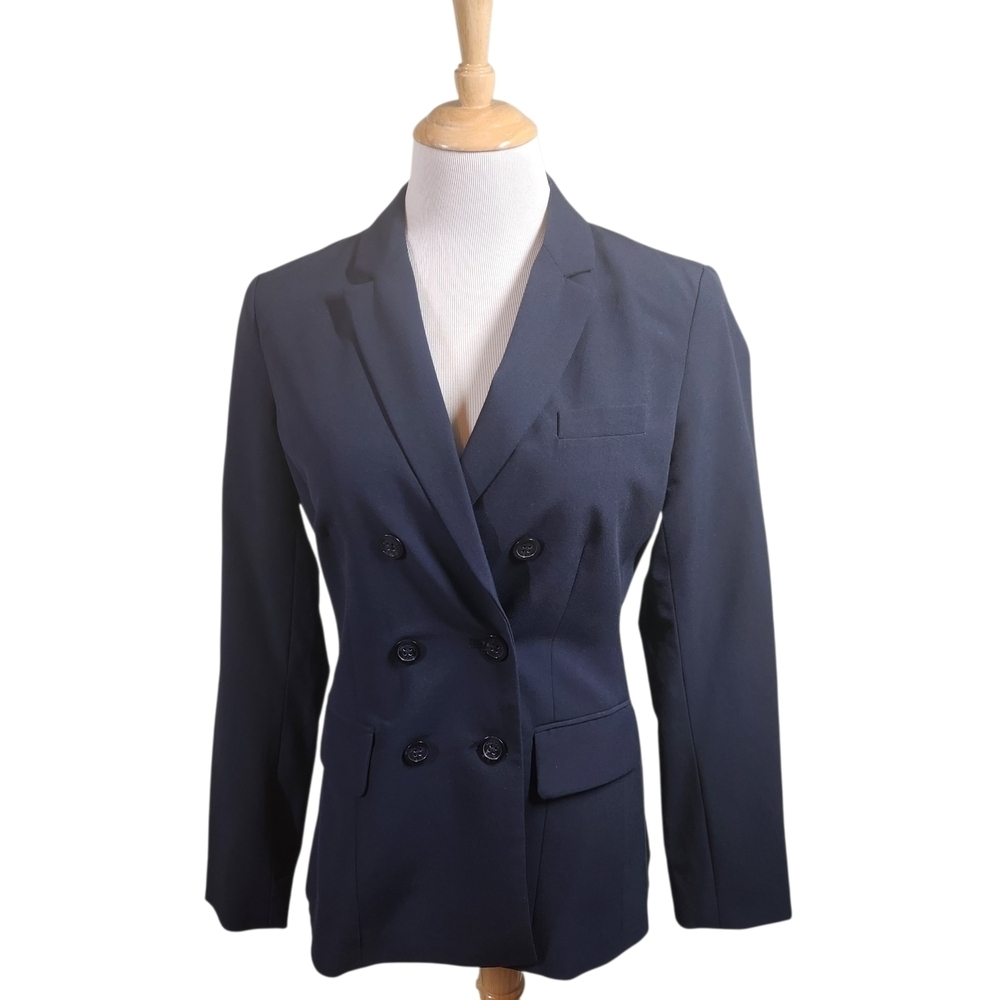 Michael Kors Navy Blazer Double Breasted Womens sz 4